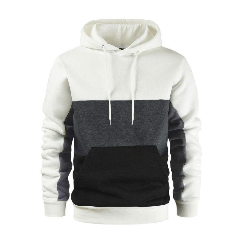 Men's sporty hoodie with contrasting color block design Lune London