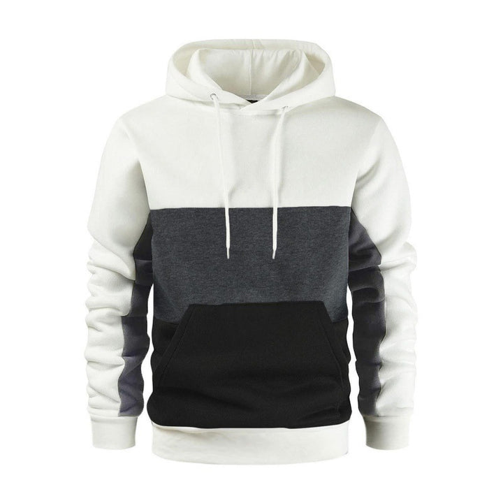 Men's sporty hoodie with contrasting color block design Lune London