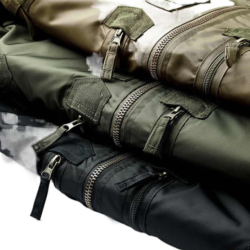Men's bomber jacket with technical details and multiple pockets Lune London
