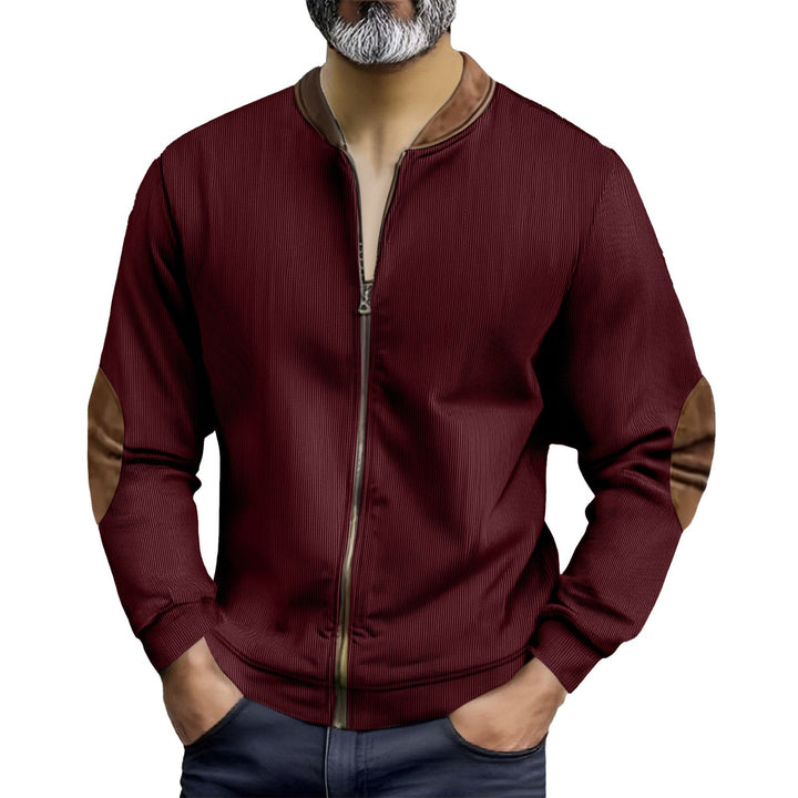 Sporty bomber jacket for men with modern leather accents Lune London