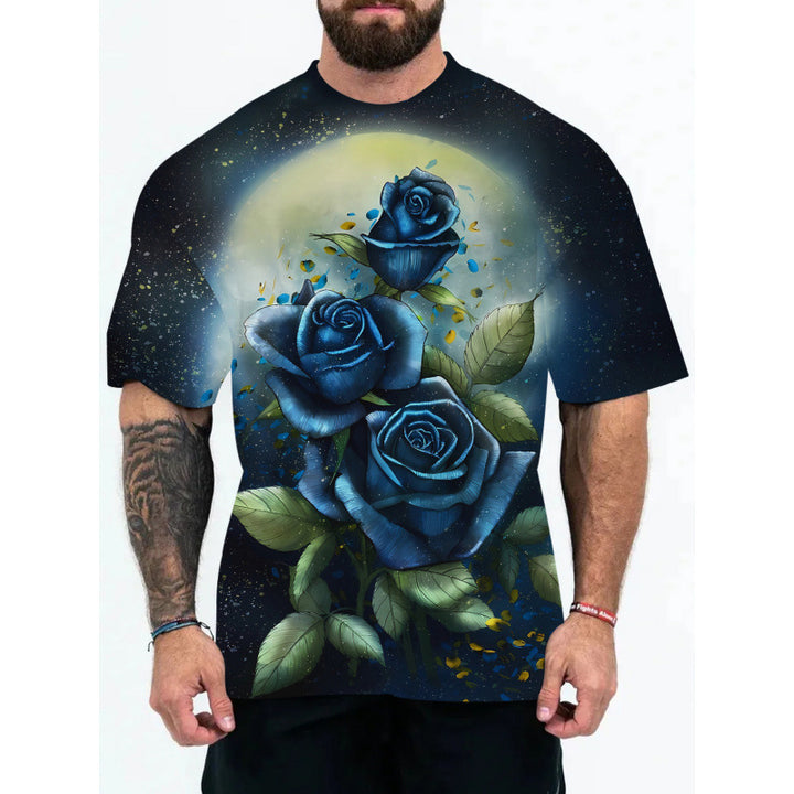 Lune London Galaxy Print Short Sleeve T-Shirt for Men