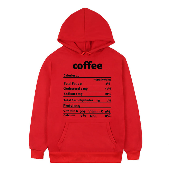 Women's hoodie with creative nutritional design Lune London
