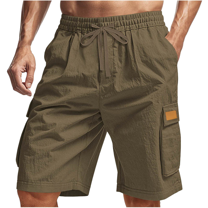 Casual cargo shorts for men with elastic waistband and multifunctional side pockets Lune London