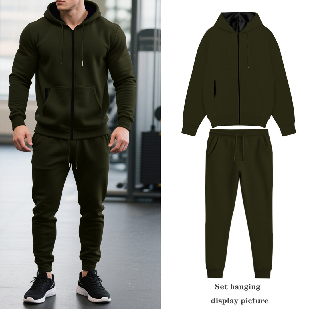 Men's sports suit with hood and practical pockets Lune London