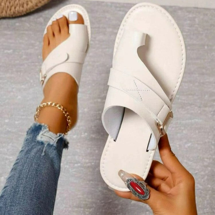 Women’s strap sandals with elastic strap and comfortable sole Lune London