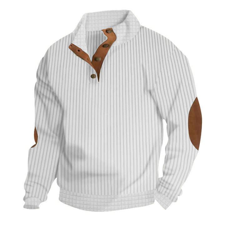 Men's stylish and comfortable sweater with leather details Lune London