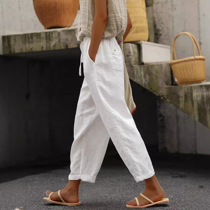 Women linen casual pants Lune London