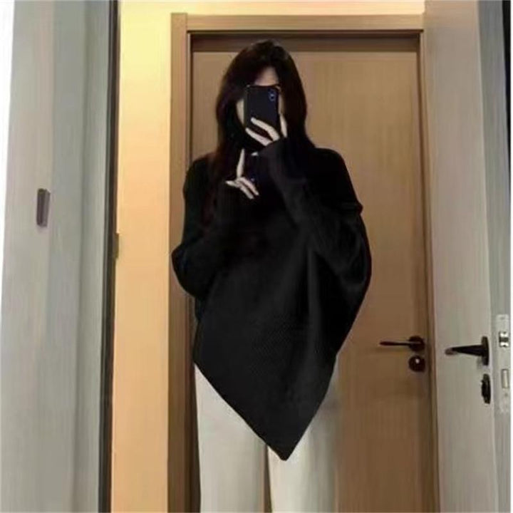 Asymmetrical knit sweater for women with a casual oversized design Lune London