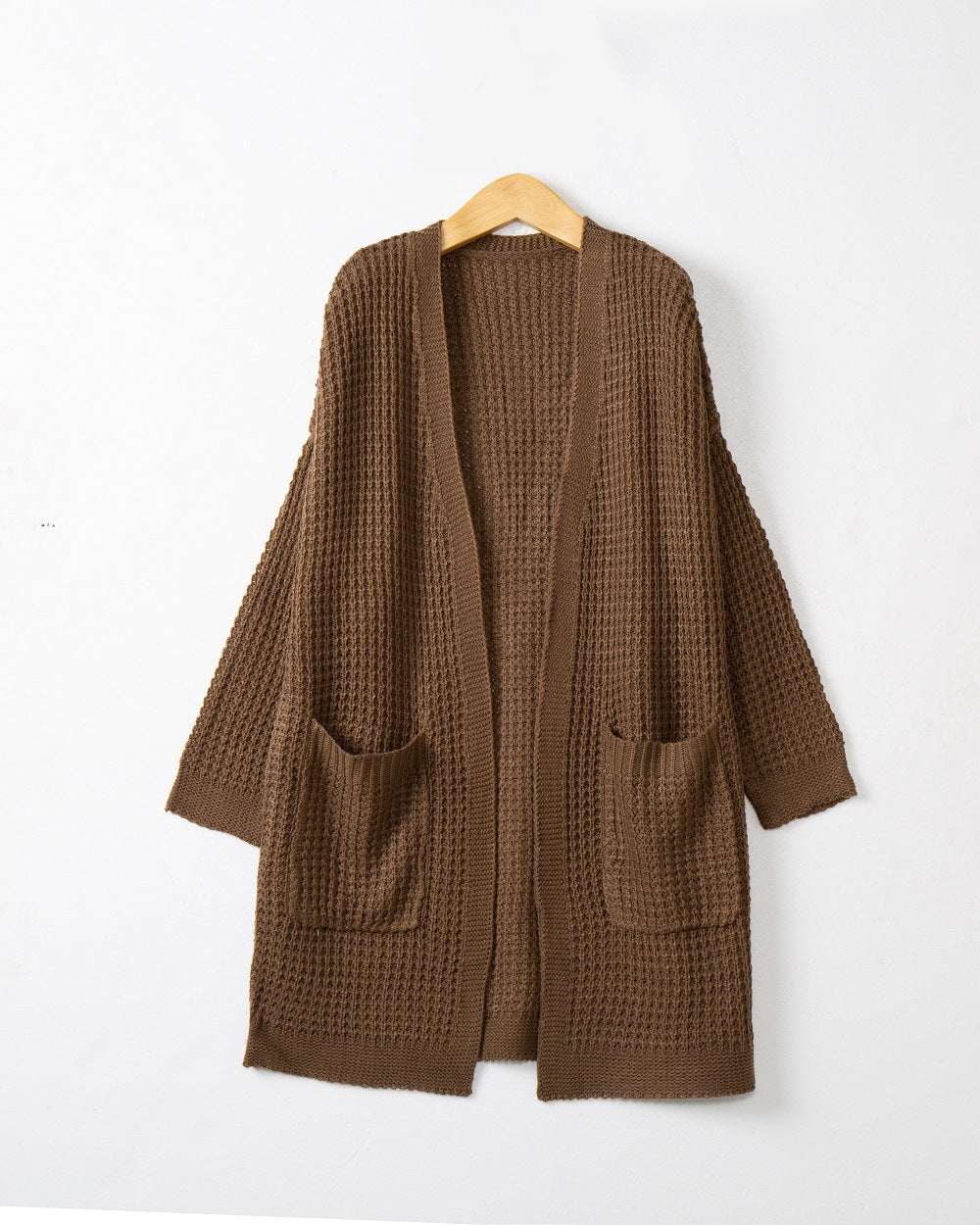 Casual knit cardigan for women with pockets and open cut Lune London