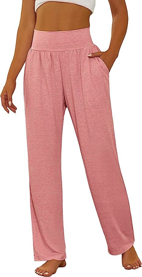 Comfortable high waist leisure pants for women with side pockets Lune London