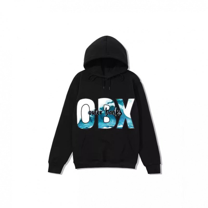 Women's Hooded Sweatshirt with Maritime Graphic Design Chic & Stil