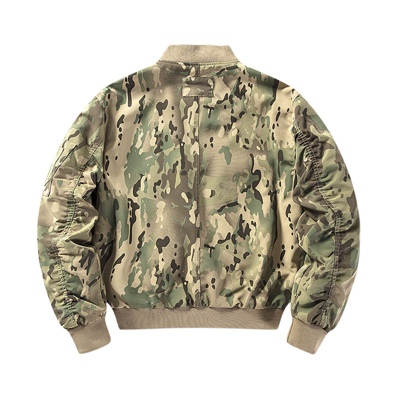 Utility camo bomber jacket for men Chic und Style