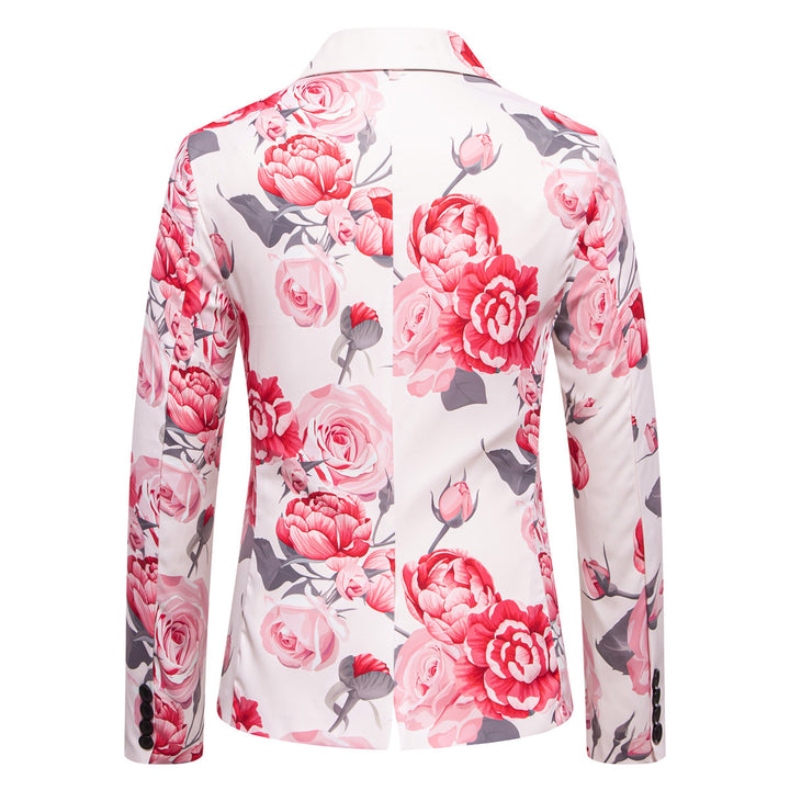 Elegant blazer for men with chic floral design and style