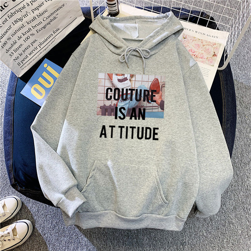 Women's hoodie with modern statement design Chic & Stil