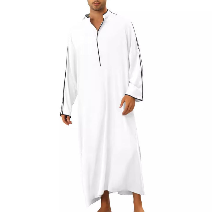 Men's high-tech kaftan with sporty high collar and elegant contrasting details Lune London