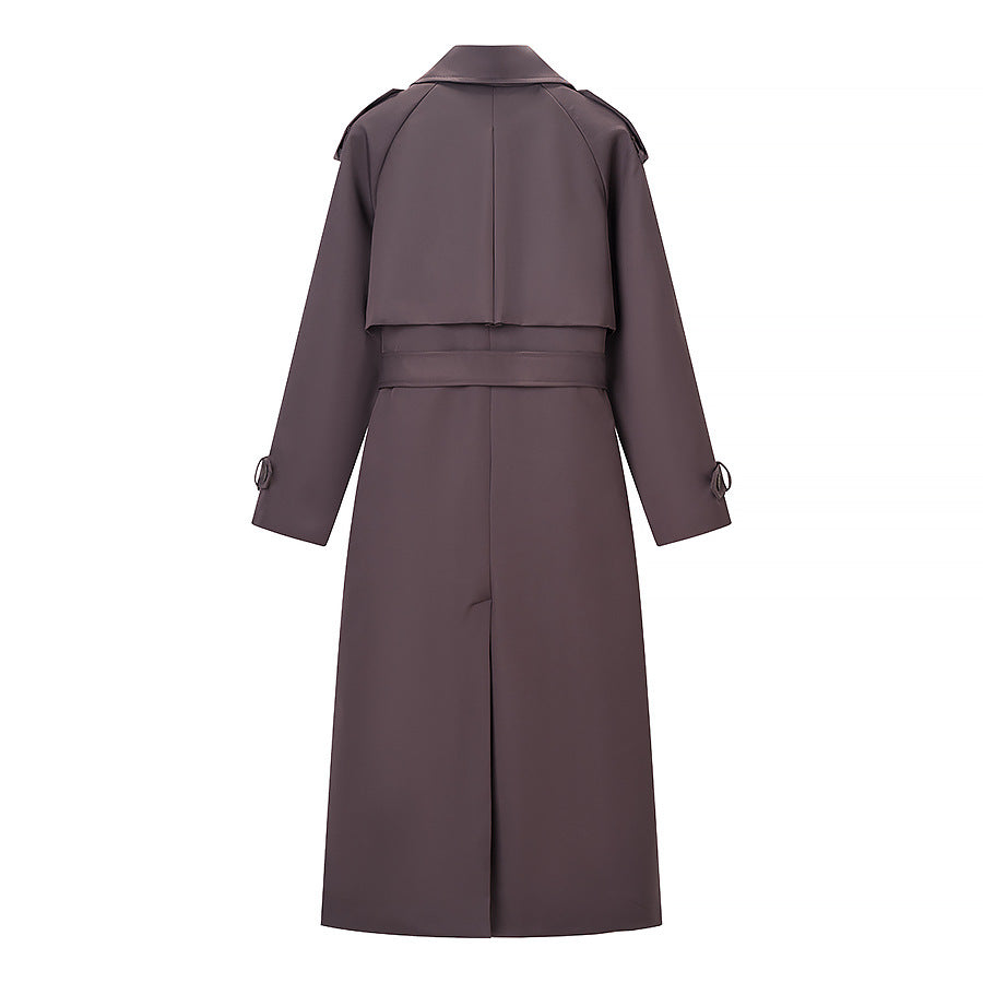 Manteau trench élégant pour femmes avec ceinture ajustable et revers à la mode Chic & Stil