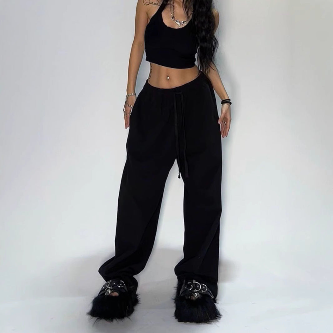 Women's comfortable leisure pants with elastic waistband and wide fit Chic & Stil