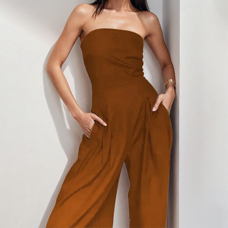 Robe de soirée élégante sans manches pour dames avec poches latérales Chic & Stil