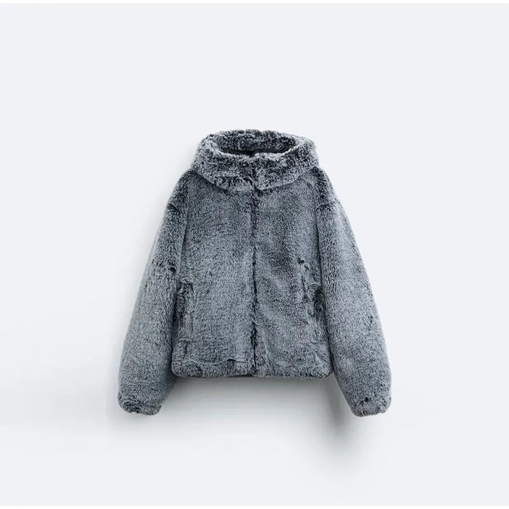 Veste en fausse fourrure moelleuse pour femmes Chic & Stil