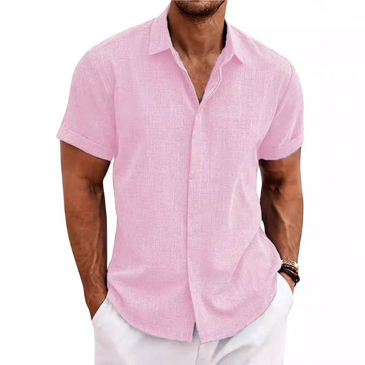 Structured short sleeve shirt for men with buttons Lune London