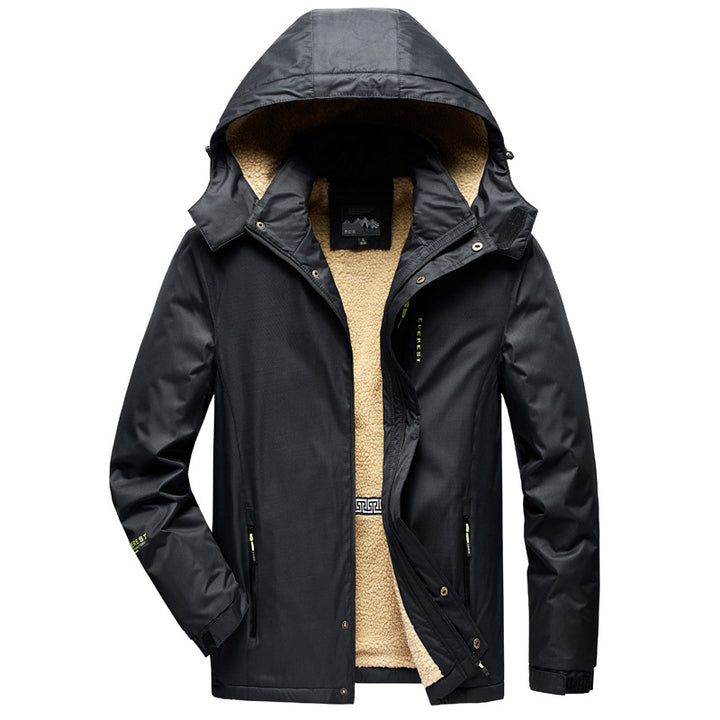 Practical jacket for men with warm fleece lining Lune London