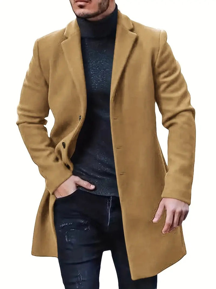 Elegant wool coat for men with classic cut Lune London