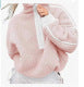 Fleece sweater for women with zip Lune London