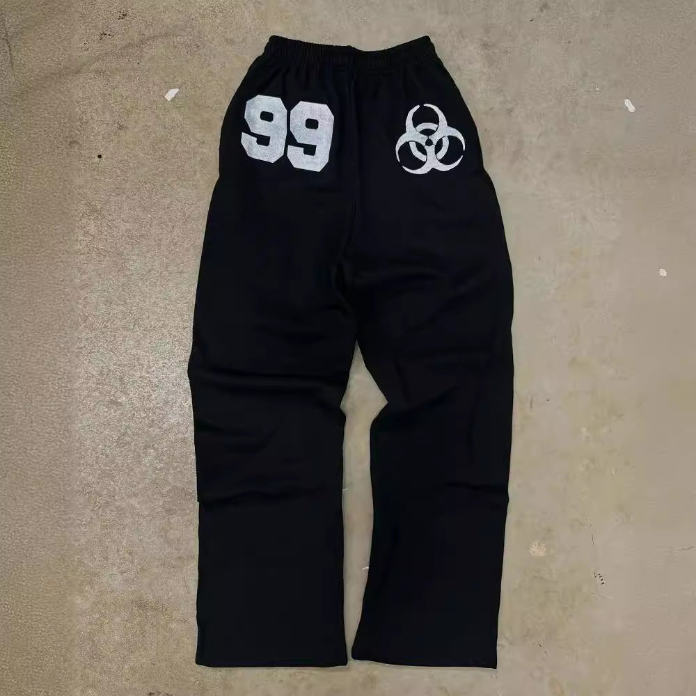 Women's sweatpants with urban biohazard design and comfortable fit Chic & Stil