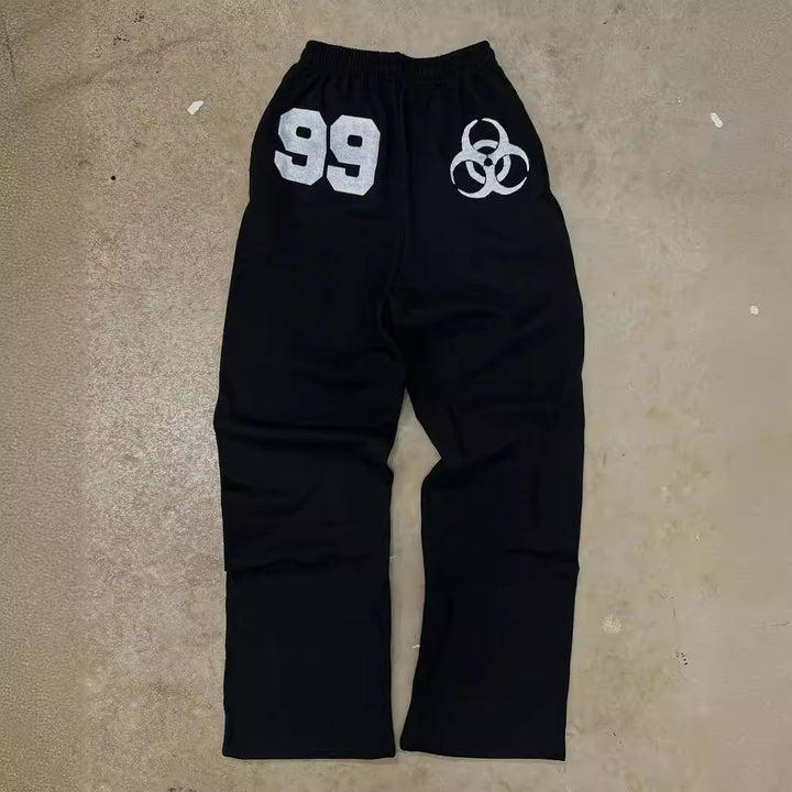 Women's sweatpants with urban biohazard design and comfortable fit Chic & Stil