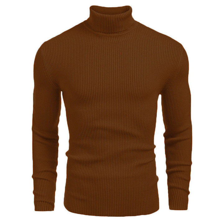 Men's ribbed knit turtleneck sweater Chic und Stil