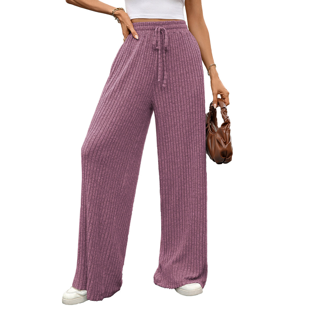 Wide ribbed pants for women Lune London