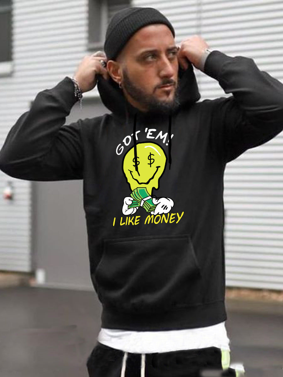 Men's Hoodie with Creative Graphic Design Lune London