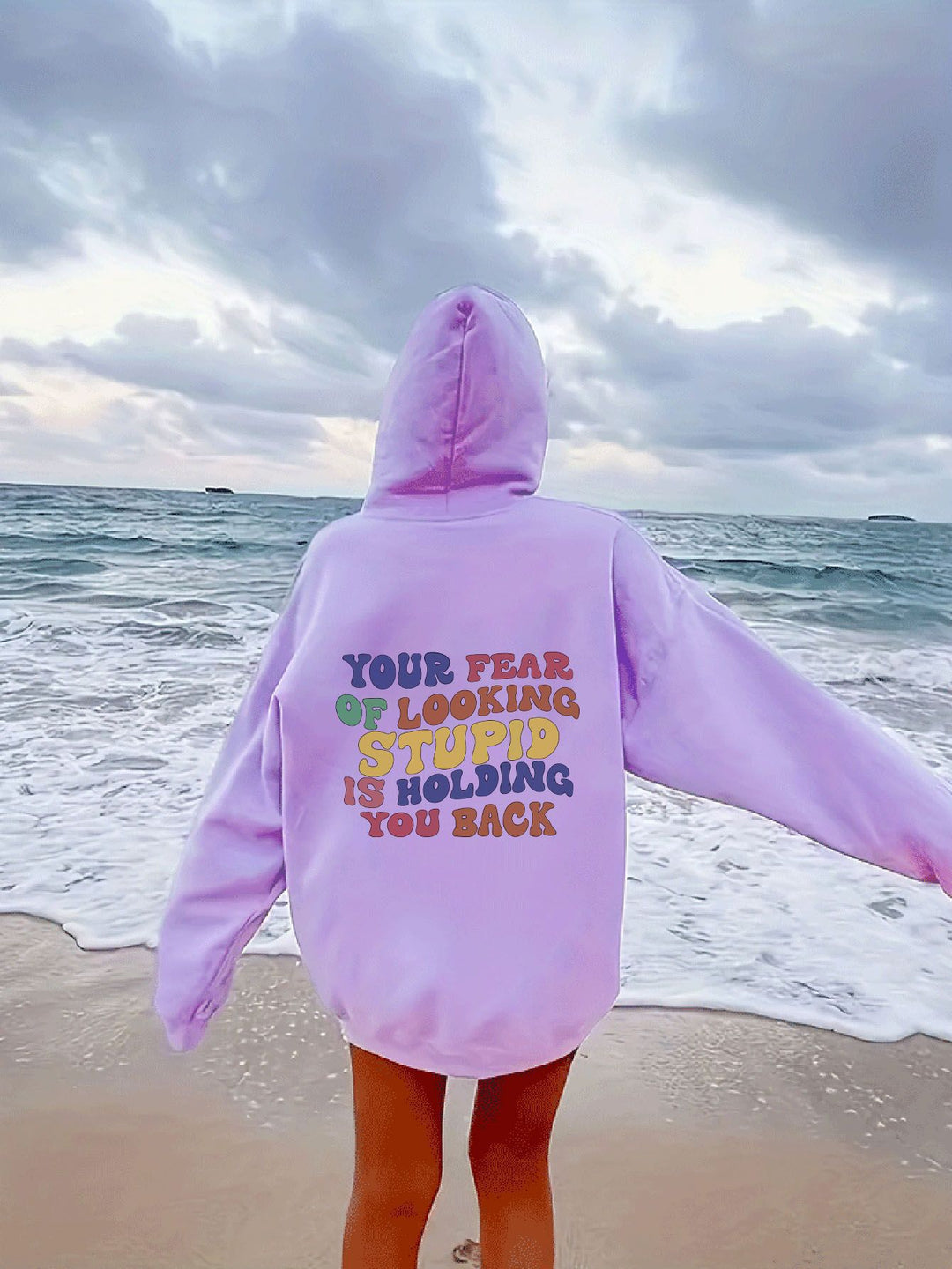 Women's hoodie with inspiring statement print Lune London