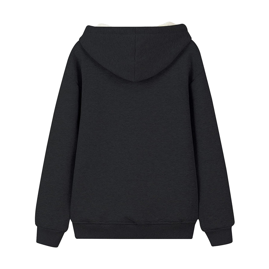 Ladies Cozy Hooded Sweatshirt with Fleece Lining and Kangaroo Pocket Lune London