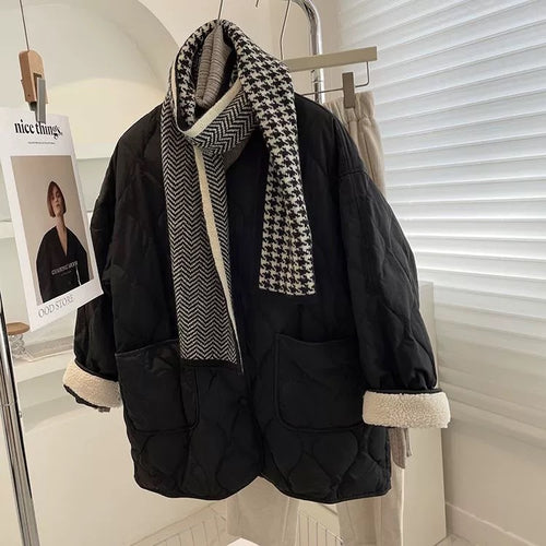 Ladies Comfortable Quilted Jacket with Large Pockets Lune London