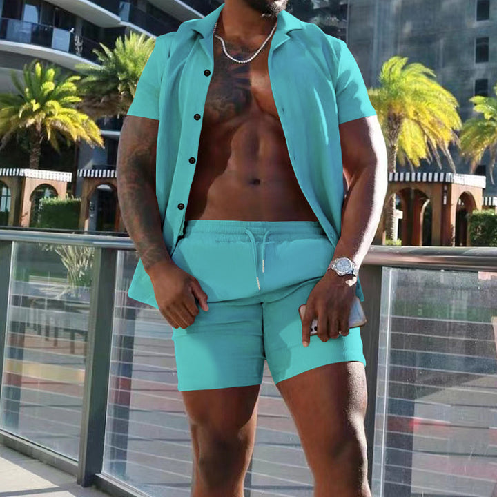 Men's casual short sleeve shirt and shorts Lune London