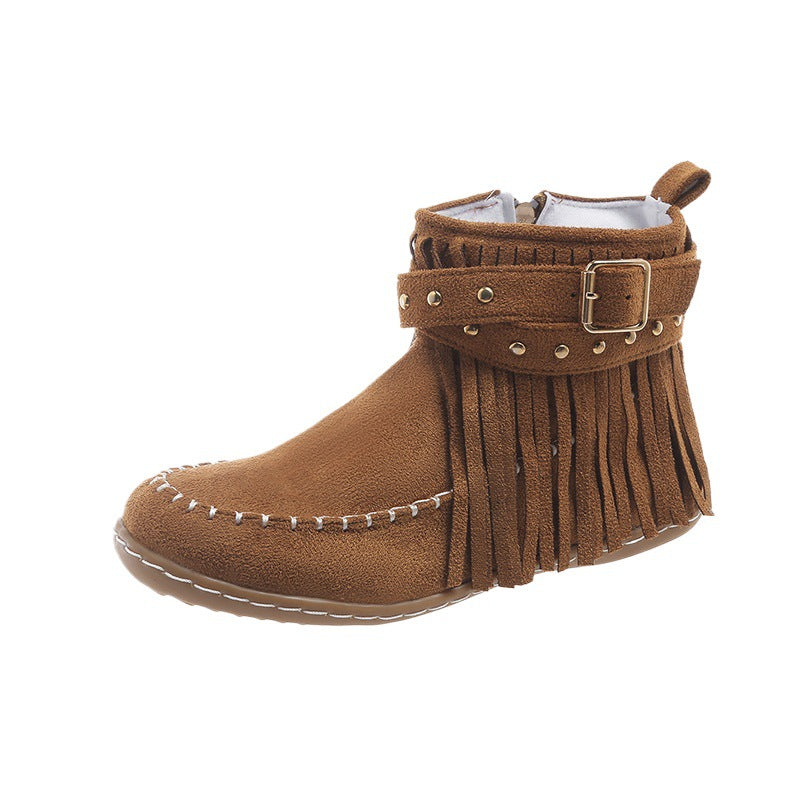 Fringed and studded boots for women Lune London