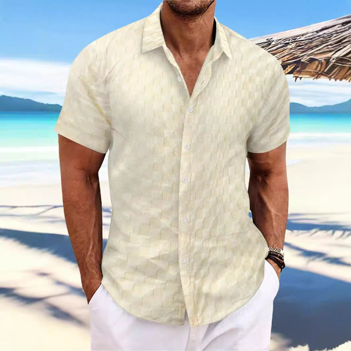 Structured short sleeve leisure shirt for men Lune London