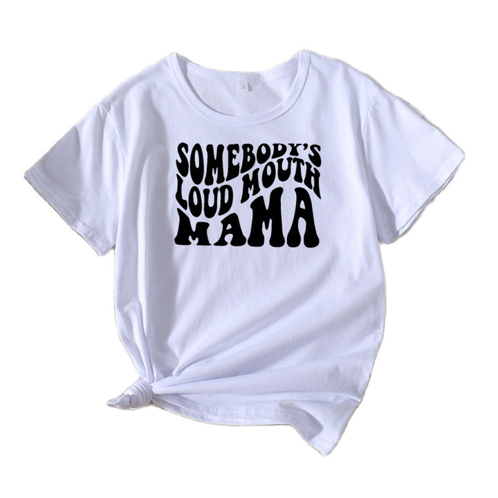 Ladies casual chic graphic T-shirt
