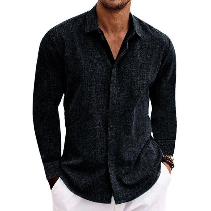 Men's Leisure Shirt Made Of Breathable Cotton with Long Sleeves and Modern Cut Lune London
