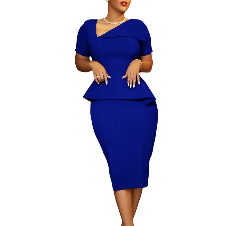 Sheath dress for women with peplum Lune London
