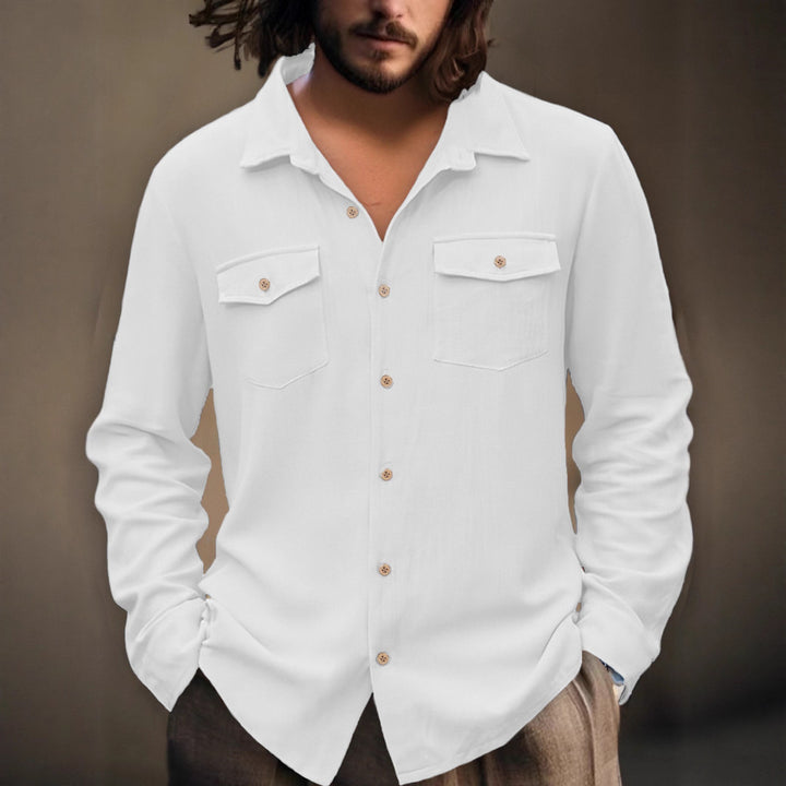 Classic casual shirt for men with two chest pockets Lune London