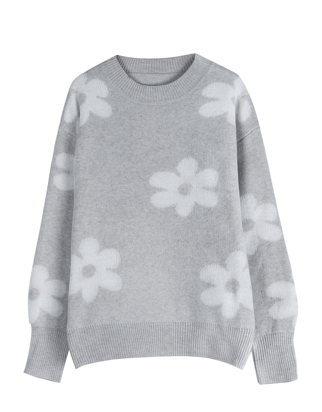 Pull féminin avec design floral et coupe décontractée Chic & Stil