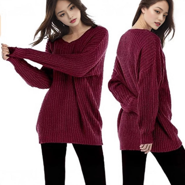 Thick knit sweatshirt for women with a loose fit and casual comfort Lune London