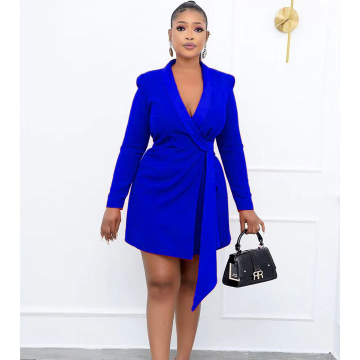 Wrapped jacket for women with elegant details and a narrow belt Lune London
