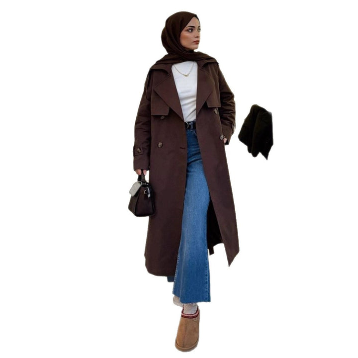 Trendy trench coat for women with belt and voluminous sleeves Lune London