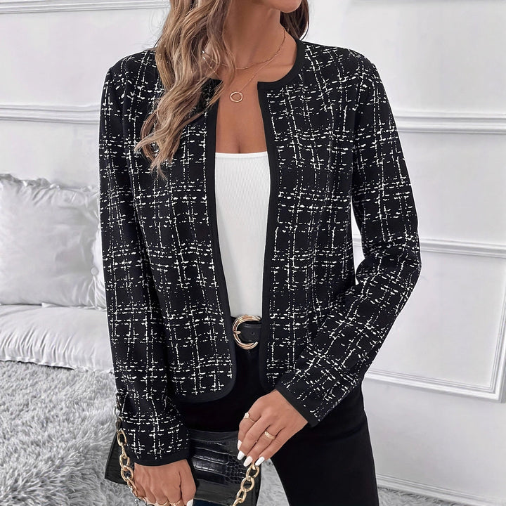 Women's Structured Blazer Jacket with Contrast Details Lune London