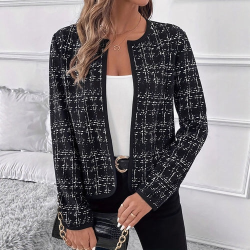 Women's Structured Blazer Jacket with Contrast Details Lune London