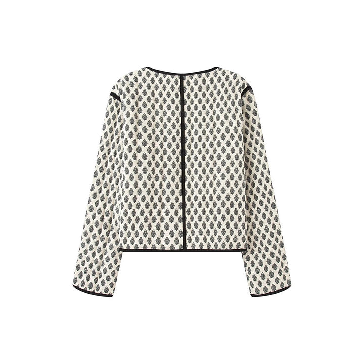 Ladies Elegant Blazer with Chic Floral Pattern and Style