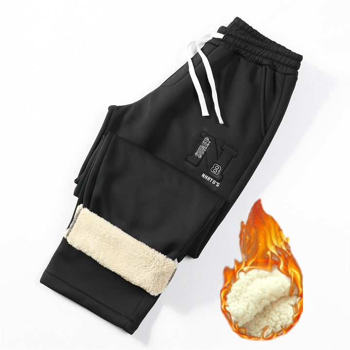 Comfortable men's joggers with side zipper and elastic waist Lune London